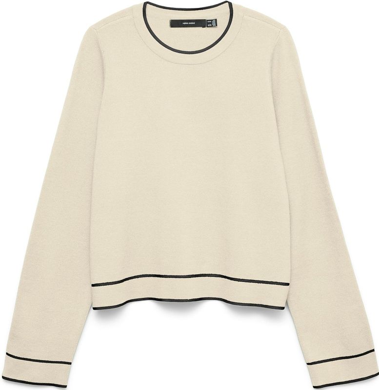 VERO MODA Trui 'VMGold'  chamois / zwart