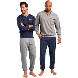 LE JOGGER Pyjama lang  marine / grijs