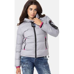CIPO & BAXX Winterjas  lichtgrijs