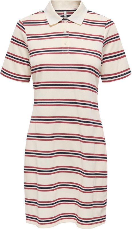 Onlevie - Korte Jurk - Zwart - Regular Fit - Polo Hals
