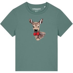 Watapparel Shirt 'Rehkitz'  bruin / groen / rood