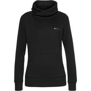 Bench - Loungewear - Lang Sweatshirt - Zwart - Met Staande Kraag