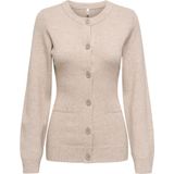 Only Tall Gebreid vest 'ONLKATIA'  beige