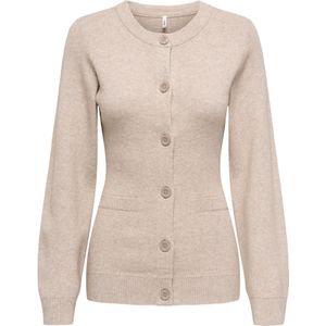 Only Tall Gebreid vest 'ONLKATIA'  beige