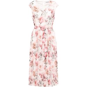 Quiosque Jurk  donkergroen / pink / rosa / wit