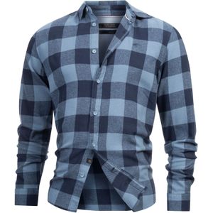 INDICODE JEANS Overhemd  blauw / zwart