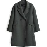 Lange wollen jas met reverskraag, model 'Havilda'