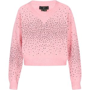 faina Trui  rosé / zwart