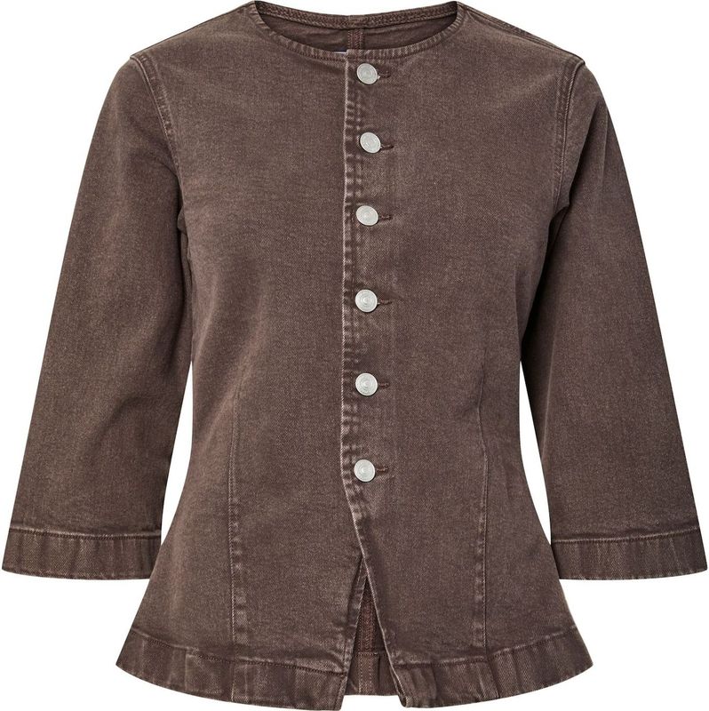 Pcselma - Spijkerblouse - Denim - Slim Fit - 3/4-mouwen