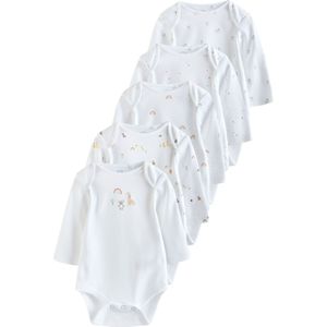 Next Rompertje/body  geel / grijs / zwart / wit