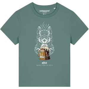 Watapparel Shirt 'Eichhörnchen'  bruin / grijs / groen / wit