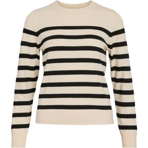 VILA Trui 'VIKerry'  ecru / zwart
