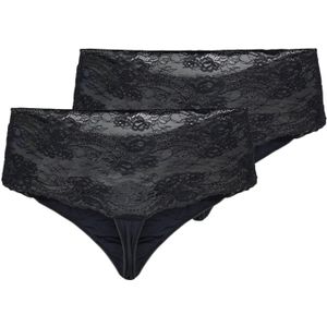 Devoted by Zizzi String 'Lcara'  zwart