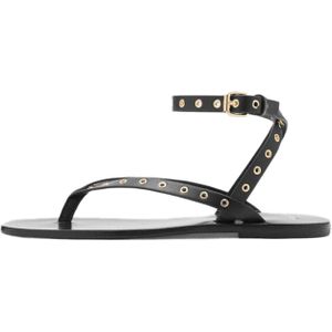 Mango - Sandaal - Plat - Leer - Gespsluiting