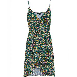 Funky Buddha Jurk  nachtblauw / gemengde kleuren