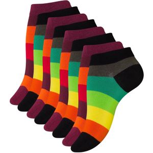 Vincent Creation Sokken  groen / oranje / wijnrood / zwart
