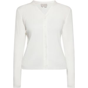 DreiMaster Klassik Gebreid vest  wolwit