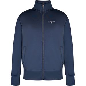 SikSilk Sweatvest 'Essentials Poly'  navy / wit