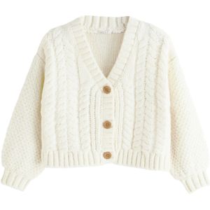 Next Gebreid vest  lichtbeige