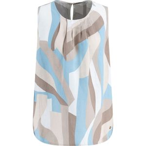 FYNCH-HATTON Blouse  beige / lichtblauw / bruin / wit