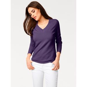 Gebreide Trui - Pruim - 100% Katoen