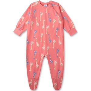 Sanetta Rompertje/body 'Giraffe'  beige / duifblauw / rosa