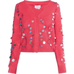 IZIA Gebreid vest  gemengde kleuren / pink