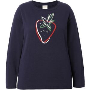 Ulla Popken Trui  marine / groen / donkerrood