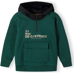 MINOTI Sweatshirt  beige / donkergroen / zwart