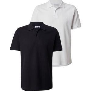 JACK & JONES Shirt 'JJEAUSTIN'  zwart / wit