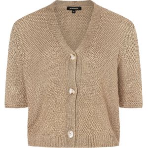 MORE & MORE Gebreid vest  donkerbeige