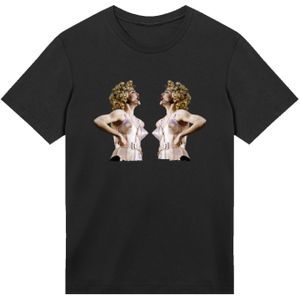 F4NT4STIC Shirt 'Madonna Cone Bra Corset Blonde Ambition Tour 1990'  beige / zwart