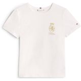 Tommy Hilfiger - Shirt - Goud/Wit - Jersey - Ronde Hals
