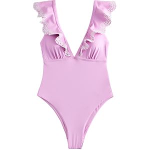 Next Badpak  orchidee / wit