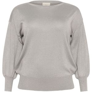 KAFFE CURVE Trui 'KCRegitta'  lichtgrijs