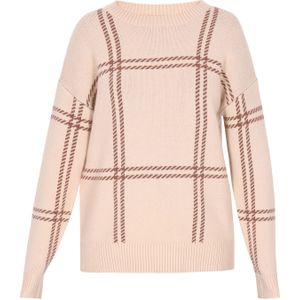 SANIKA Trui  beige / donkerbruin