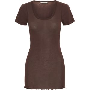 Seamless Basic Shirt 'Roseanna'  donkerbruin