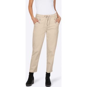 Jeans - Zand - 98% Katoen 2% Elastaan - Hoog Taillehoogte