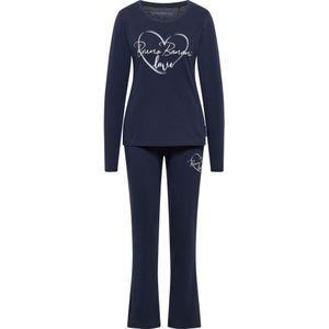 Bruno Banani Pyjama  navy / wit