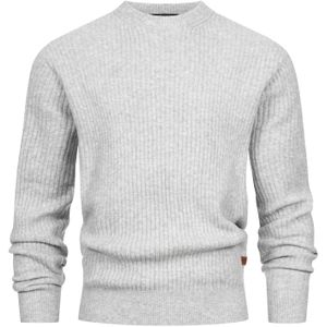 INDICODE JEANS Trui 'INPeace'  lichtgrijs