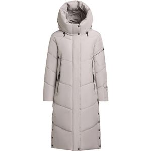 khujo Wintermantel 'Pulset'  grijs / lichtgrijs