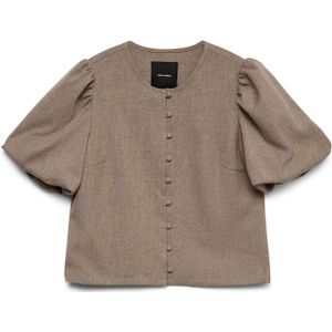 Vmbestie - Top - Blouse - O-hals - Loose Fit - 2/4 Mouwen - Knoopsluiting