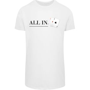 F4NT4STIC Shirt 'Poker All In Karten'  rood / zwart / wit