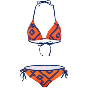 BECO the world of aquasports Bikini 'Inka Graphic'  blauw / oranje