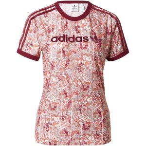 ADIDAS ORIGINALS Shirt 'Adidas Originals x Liberty London'  pasteloranje / wijnrood / wit
