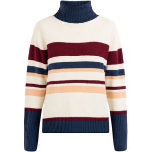 DreiMaster Maritim Trui  crème / marine / wijnrood / offwhite
