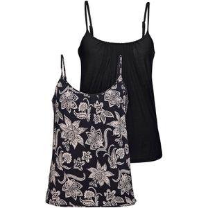 LASCANA Top  ecru / marine / zwart
