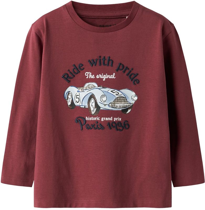 Top - Regular Fit - Lange Mouwen - Jersey - Geborduurd