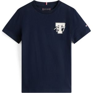 TOMMY HILFIGER Shirt 'VARSITY'  marine / wit
