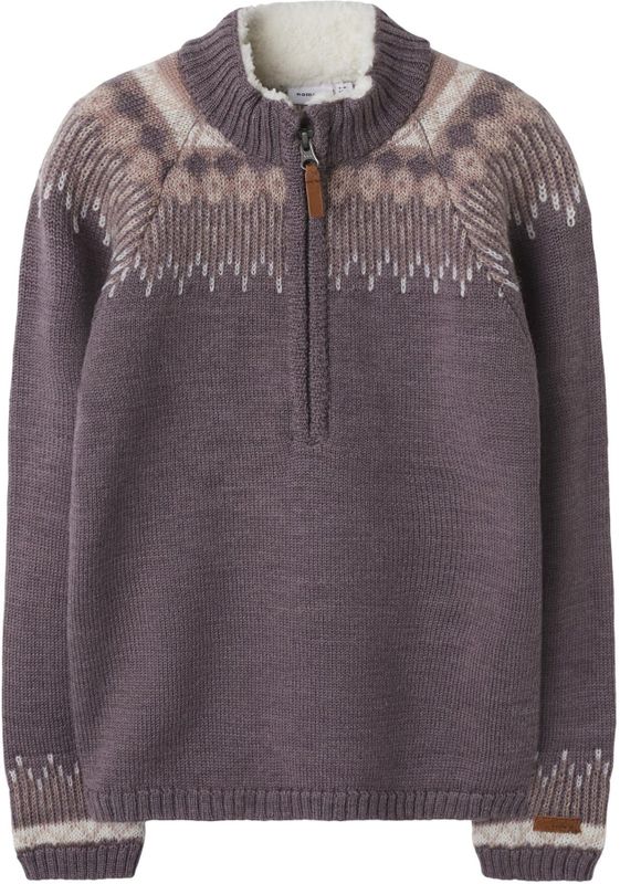 Merinowol - Gebreide Trui - Col - Lange Mouwen - Regular Fit